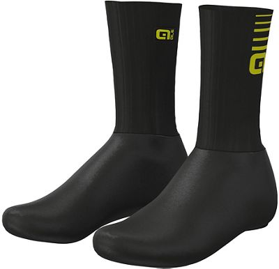 Alé Whizzy Winter Shoecovers - Black Fluo Yellow, Black Fluo Yellow