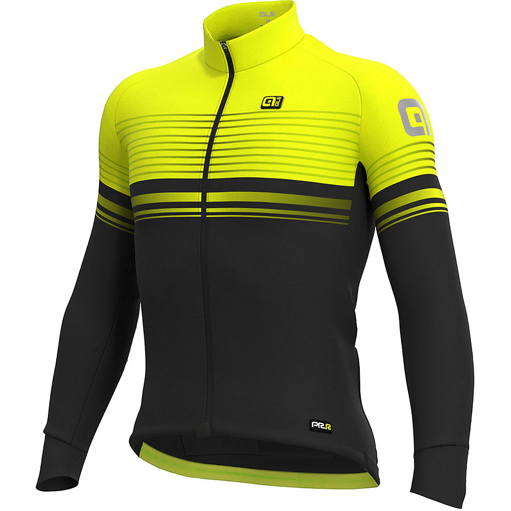 Maillot Alé Slide Micro (manches longues) 2019 - Black Fluo Yellow - XXXL