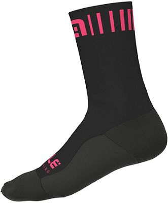 Alé Strada Socks H18 AW19 - Black Fluo Pink - L}, Black Fluo Pink