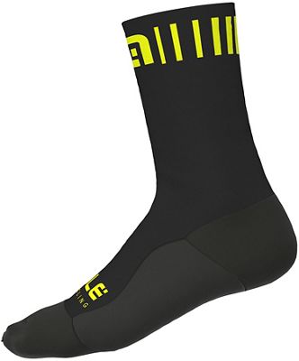 Alé Strada Socks H18 AW19 - Black Yellow Fluo - M}, Black Yellow Fluo