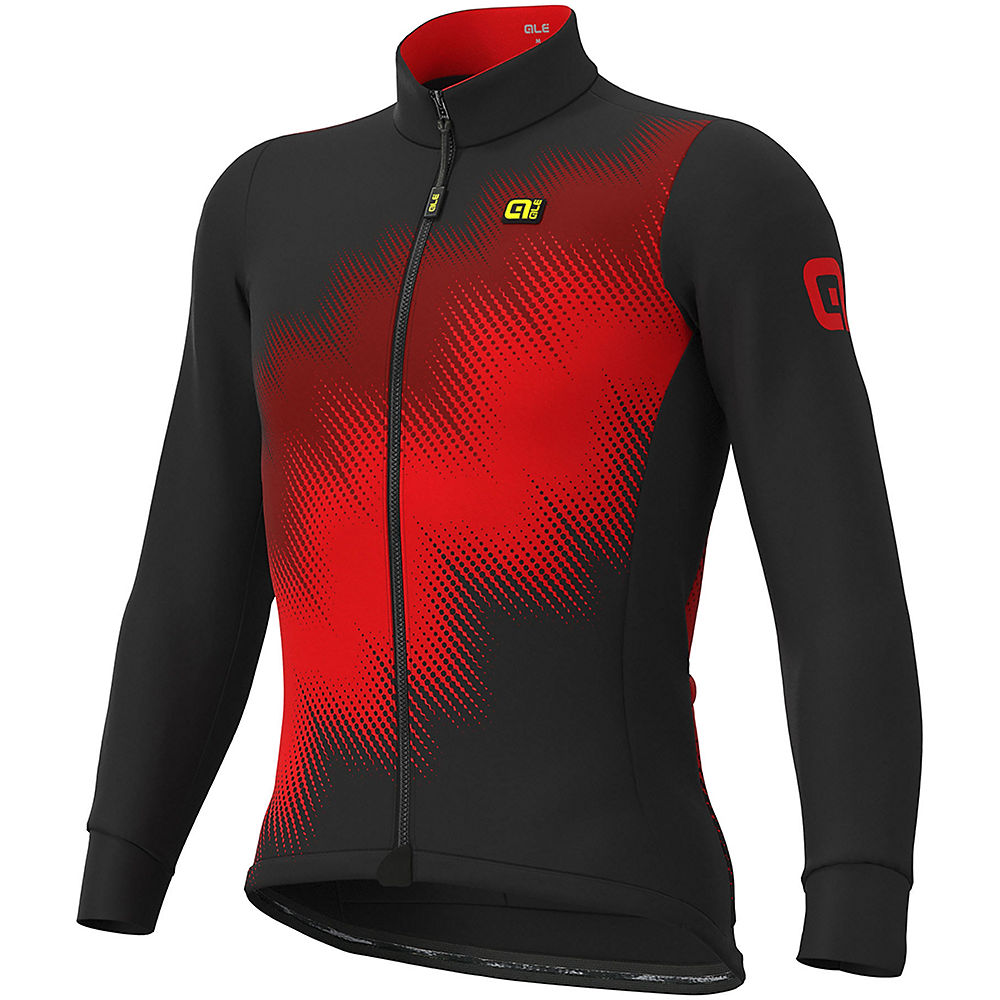 Alé Pulse Jersey - Black Bordeaux Red