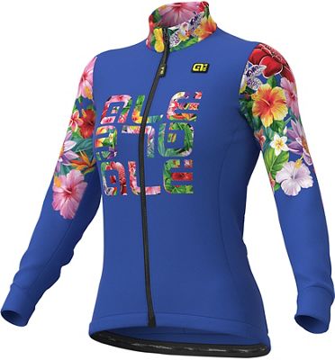 Maillot Femme Alé Lab Flowers (manches longues) - Bleu - XS