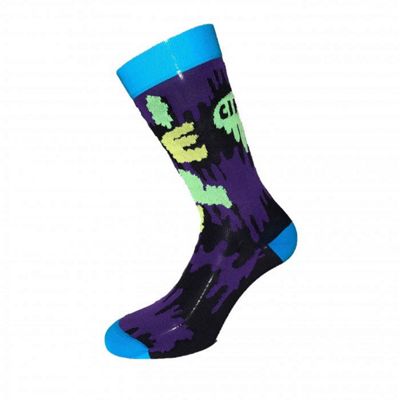 Cinelli Ana Benaroya Slime Socks - Noir/Bleu - XS/S
