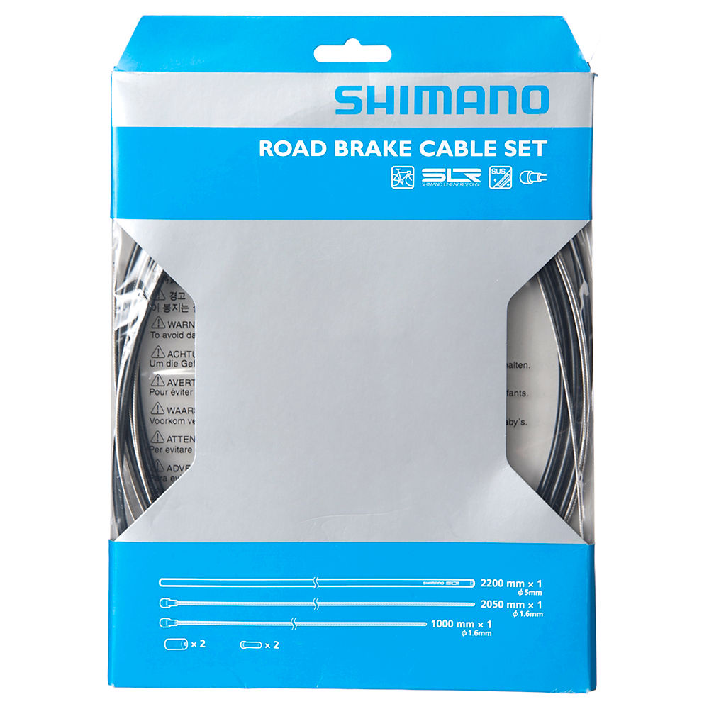 Shimano Road Brake Cable Set - Black, Black