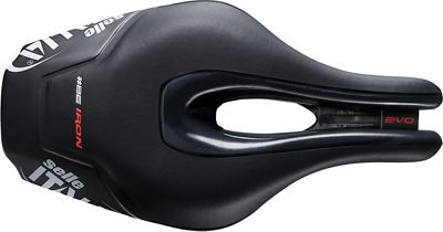 Selle Italia Iron Evo Superflow Saddle - Noir - U3 - 132mm Wide, Noir