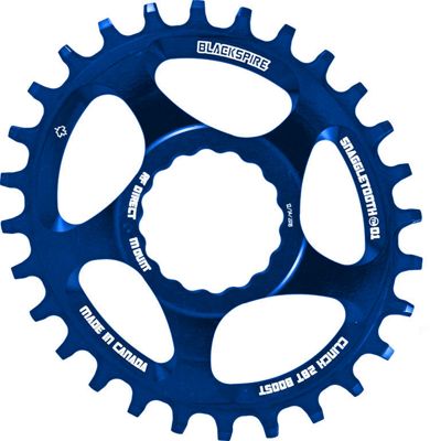 Click to view product details and reviews for Blackspire Snaggletooth Cinch Offset Oval Chainring Blue Direct Mount Blue.