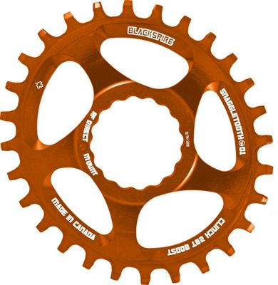 Blackspire Snaggletooth Cinch Offset Oval Chainring Orange Direct Mount Orange