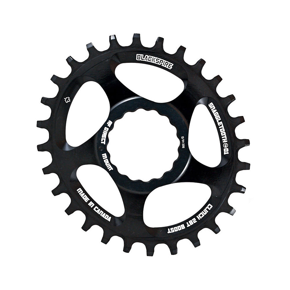 Blackspire Snaggletooth Cinch Oval BOOST Chainring - Direct Mount, Black