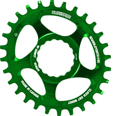 Plateau Blackspire Snaggletooth Cinch (ovale, boost) - Citron Vert - Direct Mount, Citron Vert