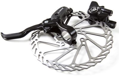 Clarks Clout Hydraulic Disc Brake (Rotor) - Black - Right Hand - Rear, Black