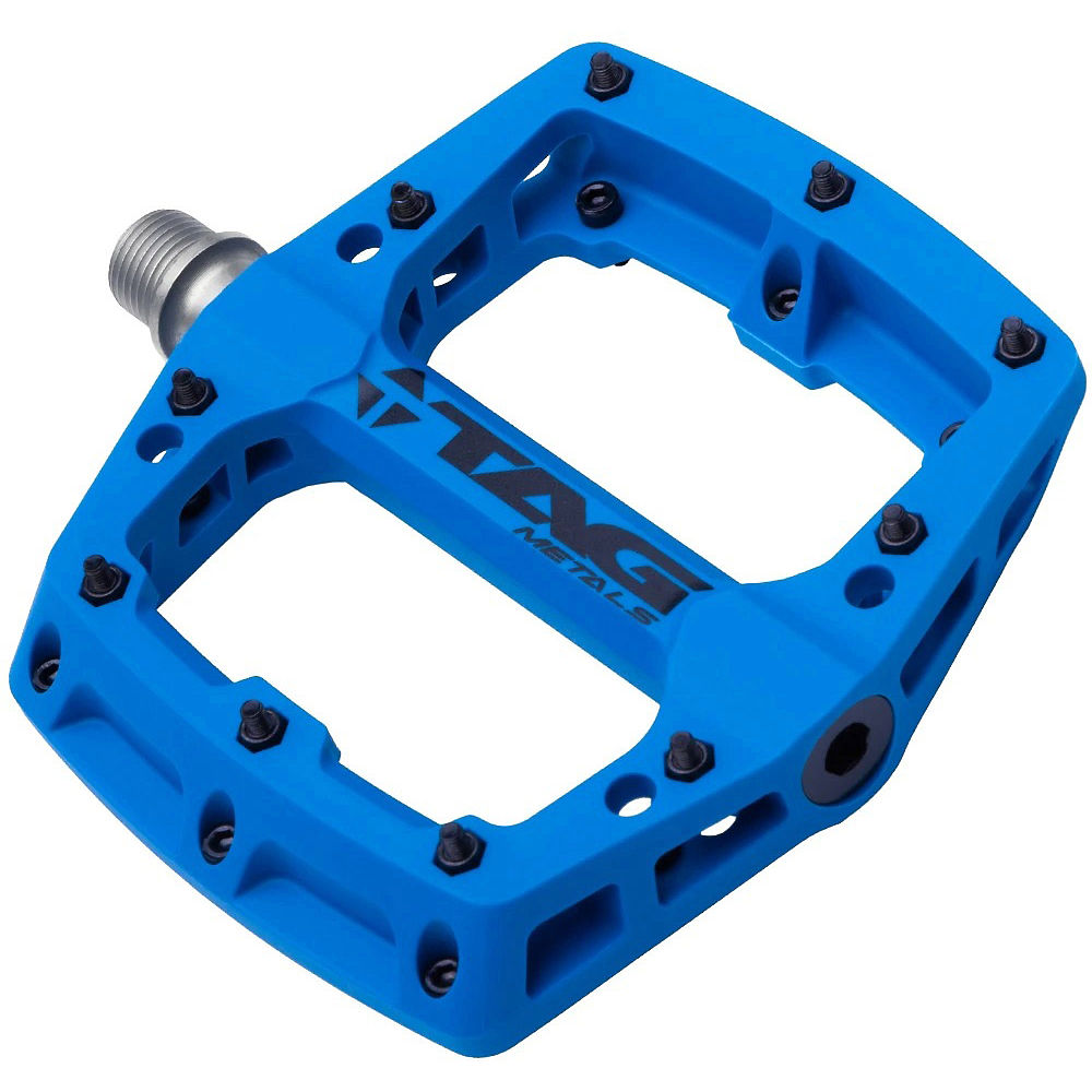 Pédales TAG Metals T3 (nylon) - Bleu, Bleu