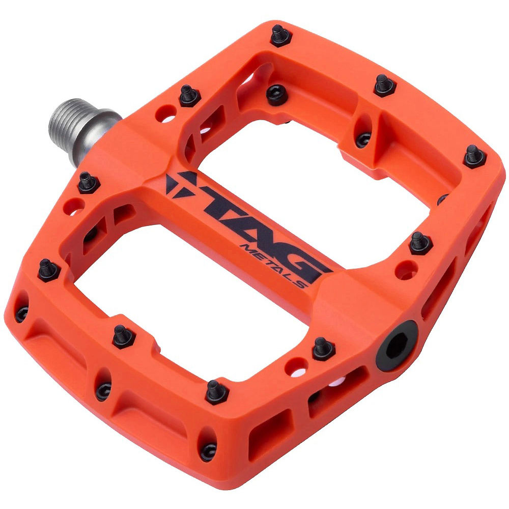 Pédales TAG Metals T3 (nylon) - Orange, Orange