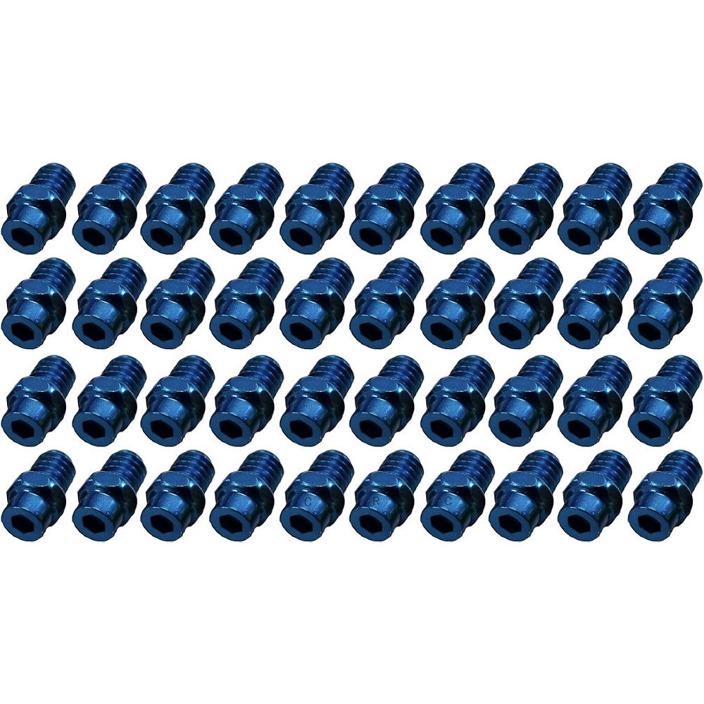TAG Metals T1 Pedal Hex Pin Set - Bleu - 4mm 40pcs, Bleu