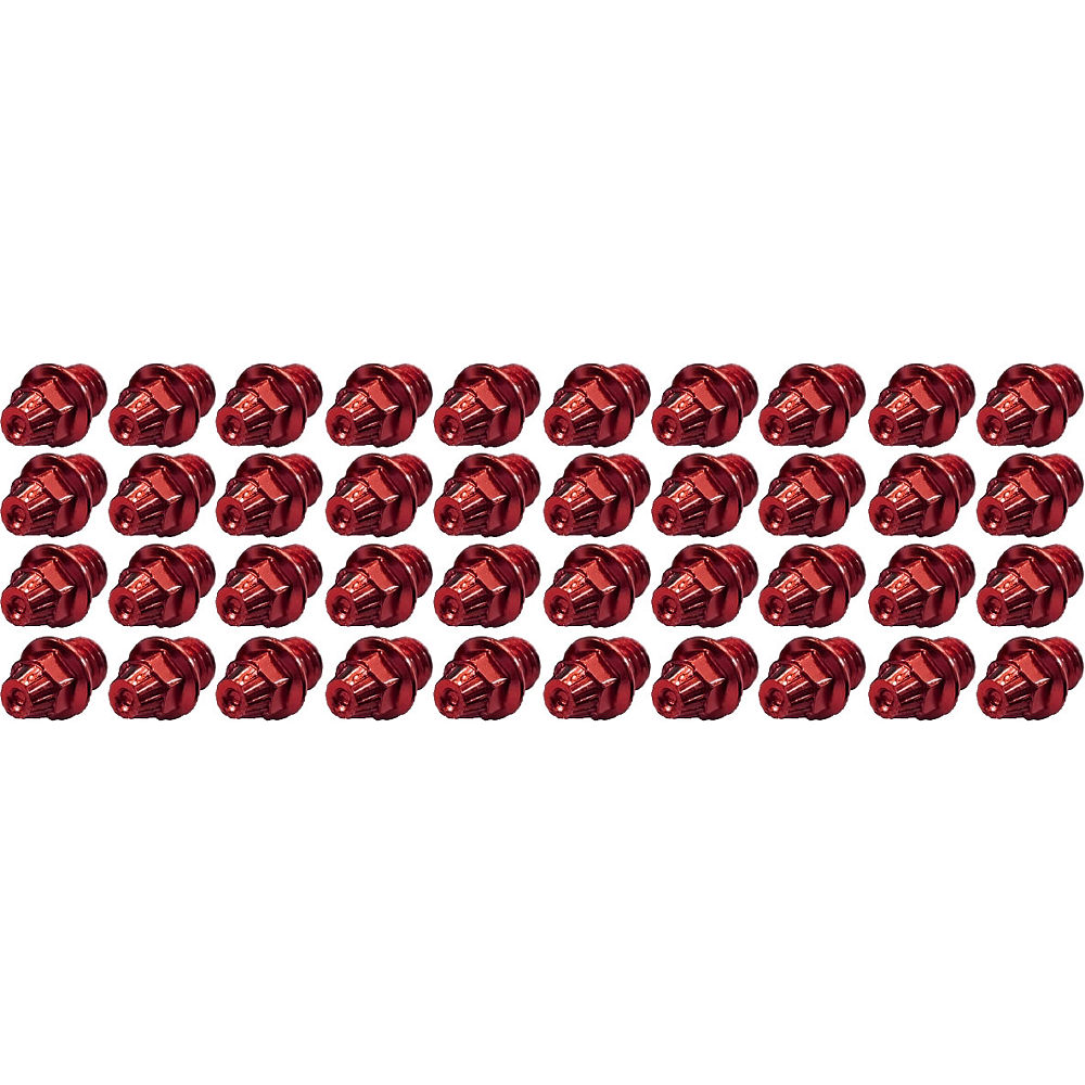 TAG Metals T1 Pedal Cone Pin Set - Rouge - 4mm 40pcs, Rouge