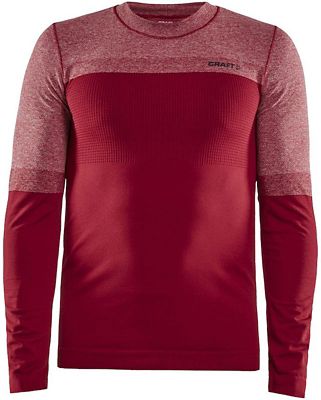 Craft Warm Intensity CN LS - Rhubarb-Black Melange - XXL