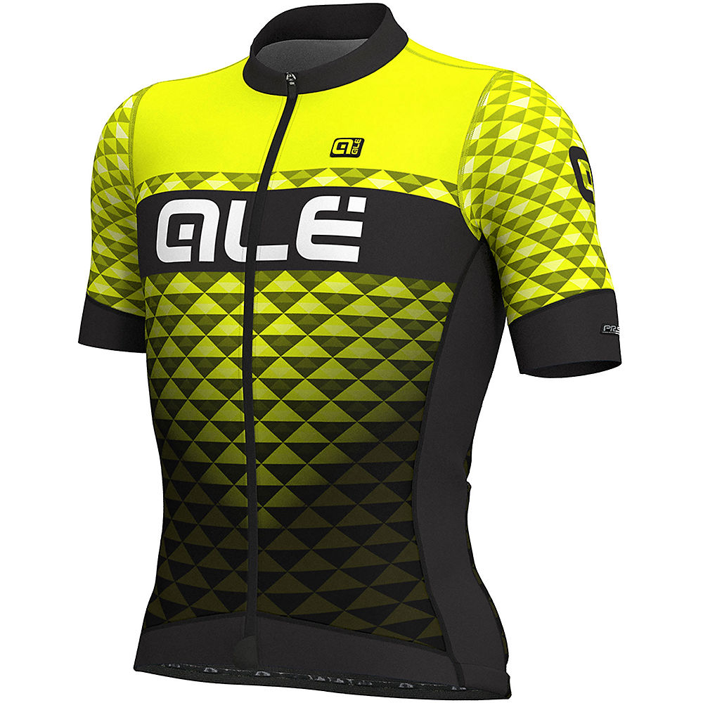Alé PRS MC Hexa Jersey - Noir/Fluro Yellow, Noir/Fluro Yellow
