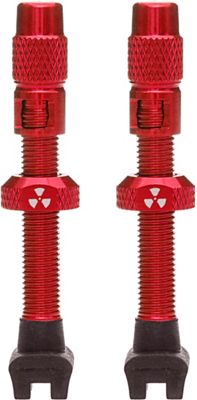 Nukeproof Universal Presta Tubeless Valves (Pair) - Red - 45mm}, Red