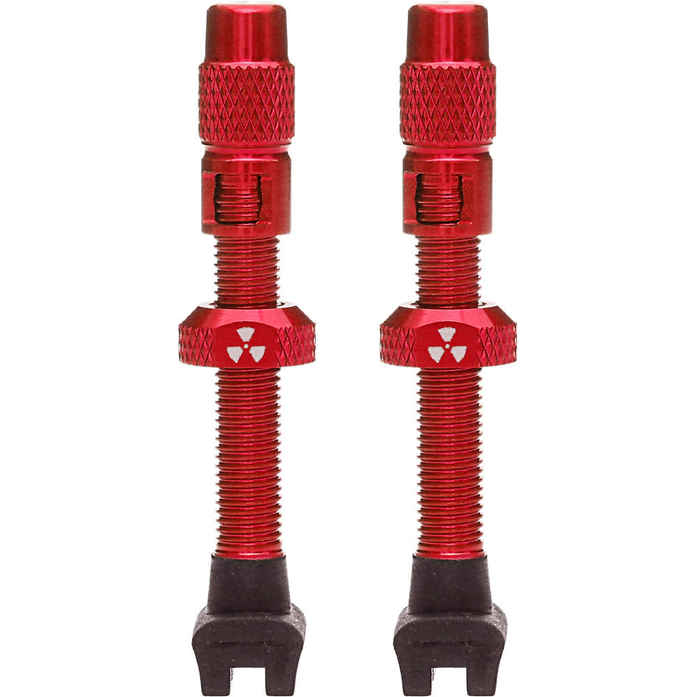 Nukeproof Universal Presta Tubeless Valves - Pair - Rouge - 45mm, Rouge