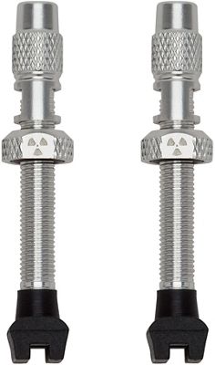 Nukeproof Universal Presta Tubeless Valves (Pair) - Silver - 45mm}, Silver