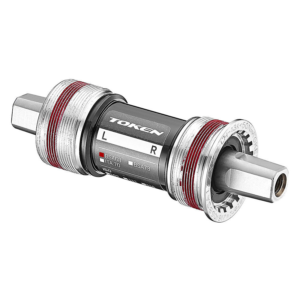 Token Square Taper Bottom Bracket - Argent - 68mm x 103mm - English Thread, Argent