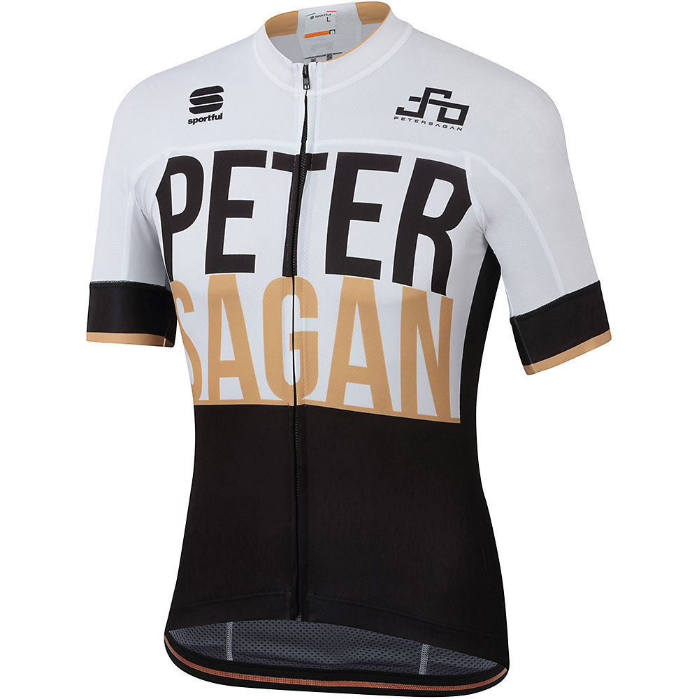 Sportful Sagan Gold BF Team Jersey 2019 - Black-White-Gold - XXXL