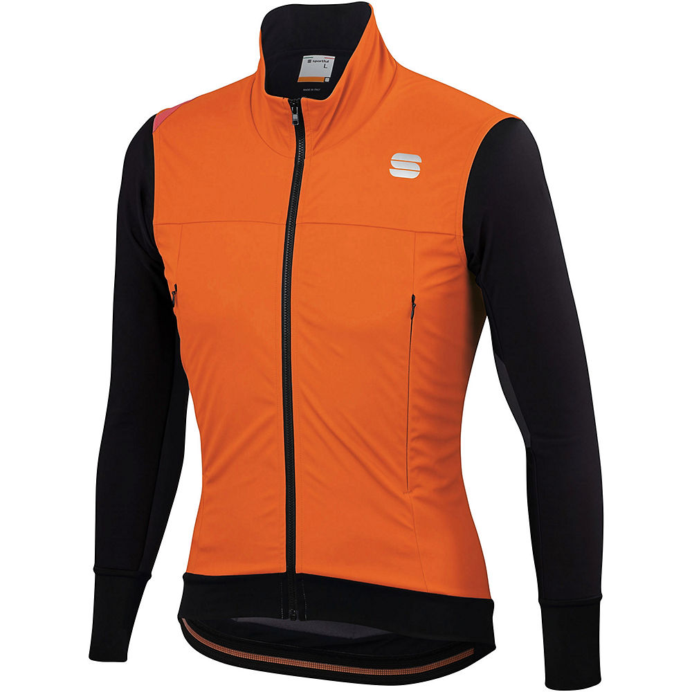 Sportful Fiandre Strato Wind Jacket - Orange SDR/Noir - M