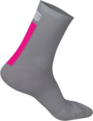 Sportful Wool W 16 Socks  - Alaksa Grey-Bubblegum - L/XL/XXL, Alaksa Grey-Bubblegum