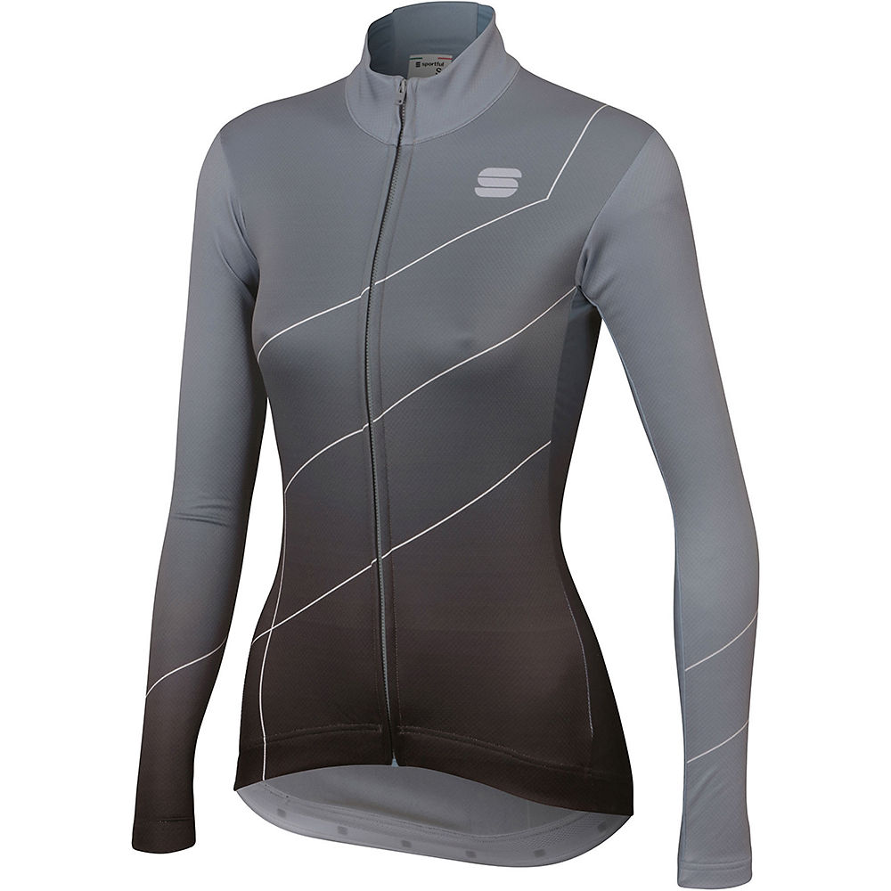 Sportful Women's Shade Woman Long Sleeve Jersey - Cement-Black - XXL