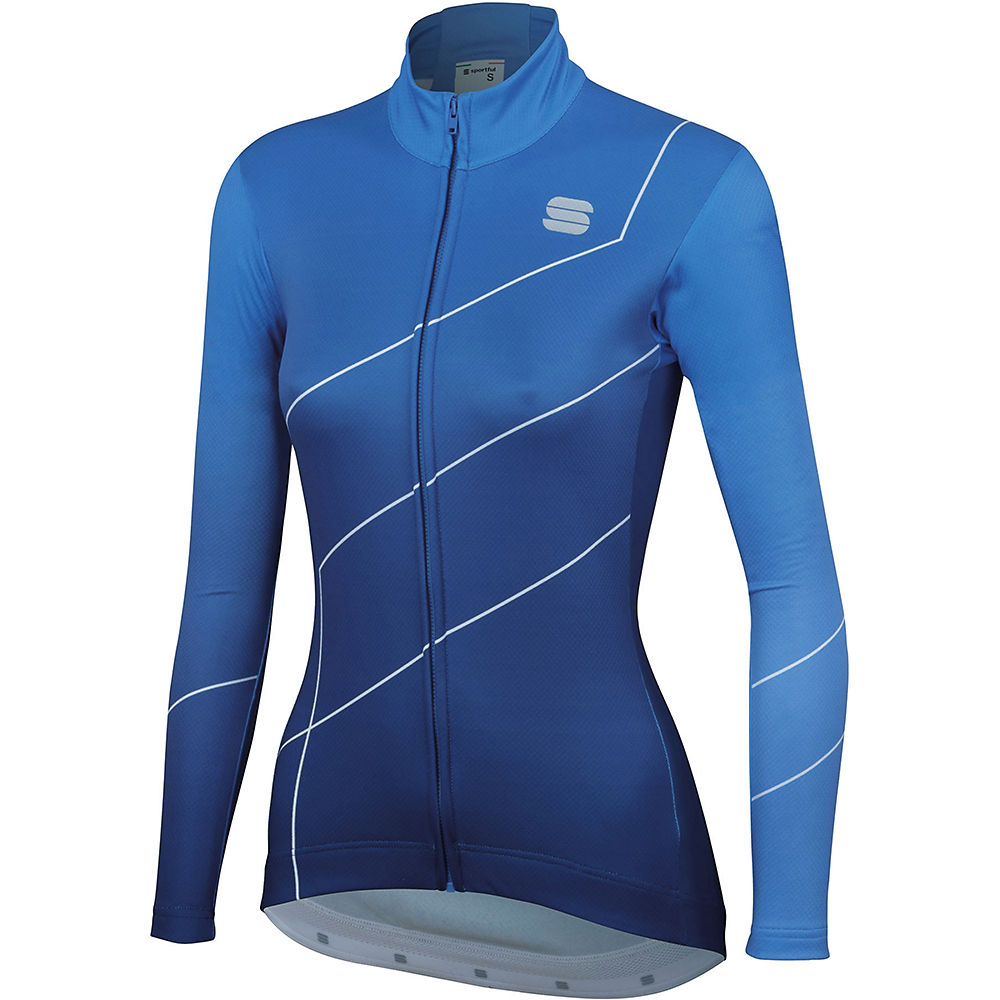 Sportful Women's Shade Woman Long Sleeve Jersey - Parrot Blue-Blue