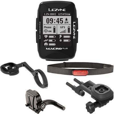 Lezyne Macro Plus GPS Cycling Computer Bundle - Noir, Noir