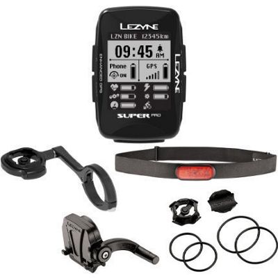 Lezyne Super Pro GPS Cycling Computer Bundle - Noir, Noir