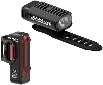 Lezyne Hecto Drive 500XL - Strip Light Set - Black, Black