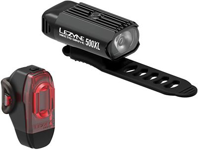 Lezyne Hecto Drive 500xl And Ktv Bike Light Set Black Black