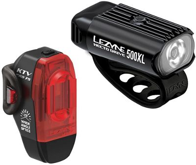 Lezyne Hecto Drive KTV Pro Light Set (500XL) - Black, Black
