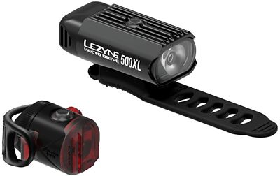 Éclairages Lezyne Hecto Drive 500XL/Femto (USB, avant/arrière) - Noir, Noir