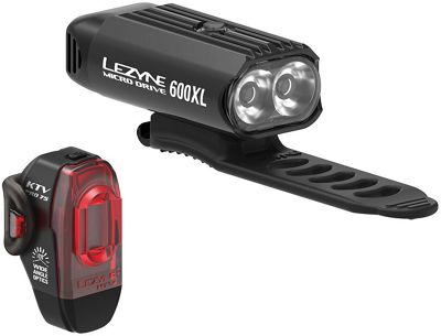 Lezyne Micro Drive 600XL - KTV Pro Light Set - Noir, Noir