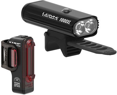 Éclairages Lezyne Lite Drive 1000XL/Strip Pro (avant et arrière) - Noir, Noir