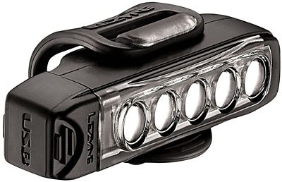 Éclairage avant Lezyne Strip Drive (400 lumens) - Noir, Noir