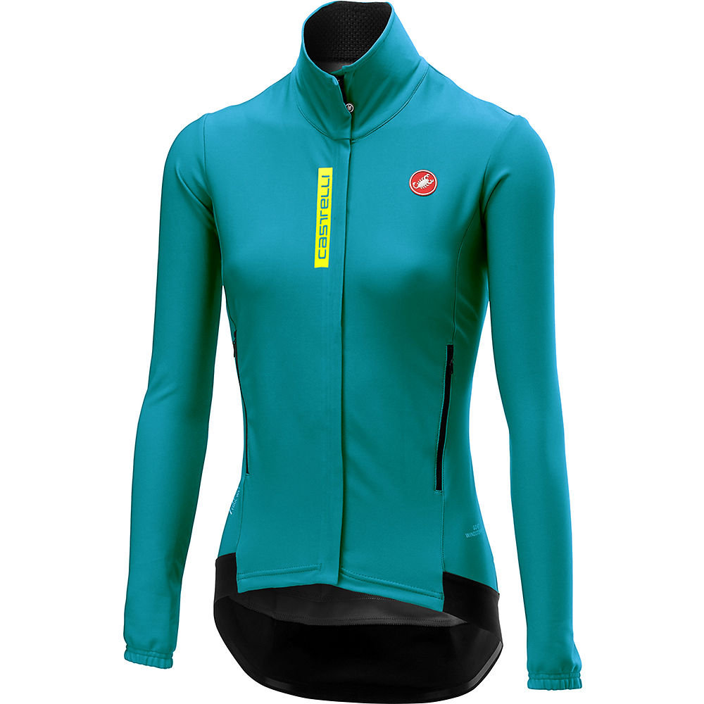 Castelli Women's Perfetto RS Long Sleeve Jacket - Laguna-Yellow Fluro - XS