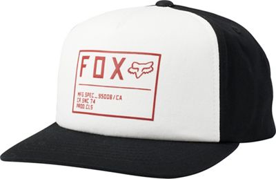 Fox Racing Non Stop Snapback Hat  - Nero/Bianco, Nero/Bianco
