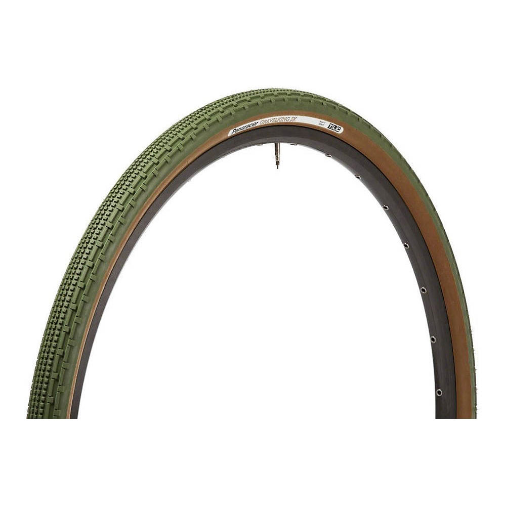 Panaracer Gravel King SK Colour Edition TLC Tyre - Brown - Olive - 700c, Brown - Olive