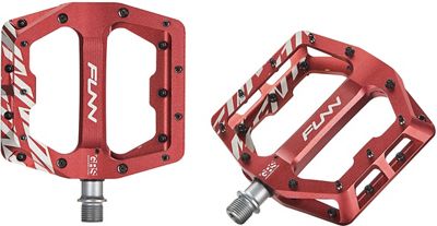 Funn Funndamental Mountain Bike Pedals - Red, Red