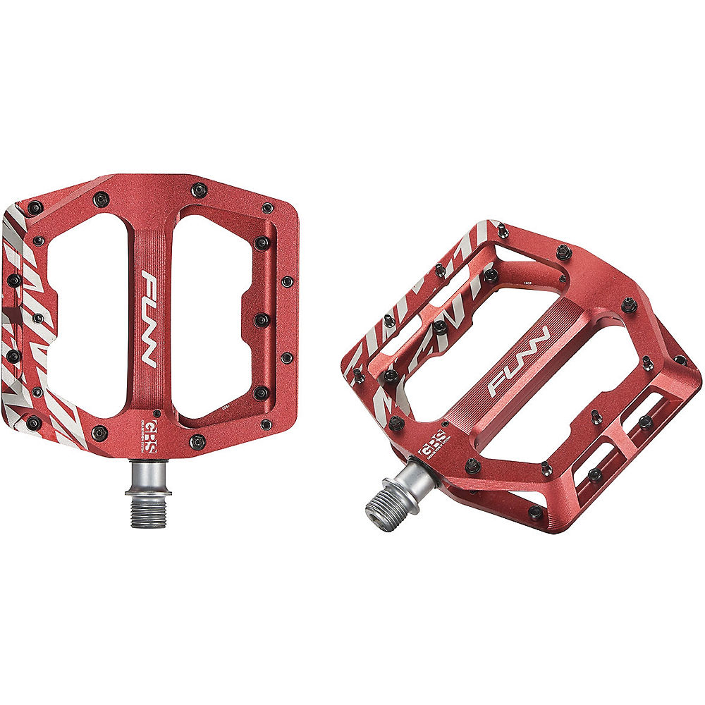 Funn Funndamental MTB Pedals - Rouge, Rouge