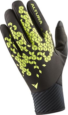 Altura Nightvision Windproof Gloves - Black-Hi-Viz Yellow, Black-Hi-Viz Yellow