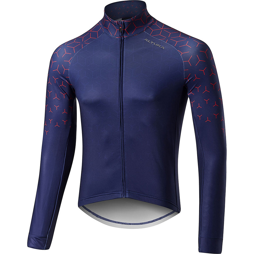 Altura Icon Long Sleeve Jersey - Hex - Bleu/Bleu marine