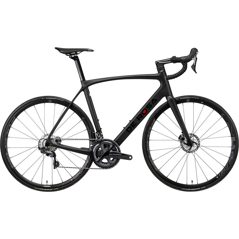 De Rosa Idol Racing 500 Disc (Ultegra) 2020 - Noir on Noir - 53.5cm (21), Noir on Noir