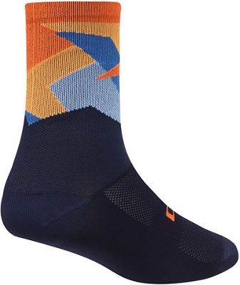 dhb Blok Sock - Sierra  - Bleu marine/Orange - L/XL, Bleu marine/Orange