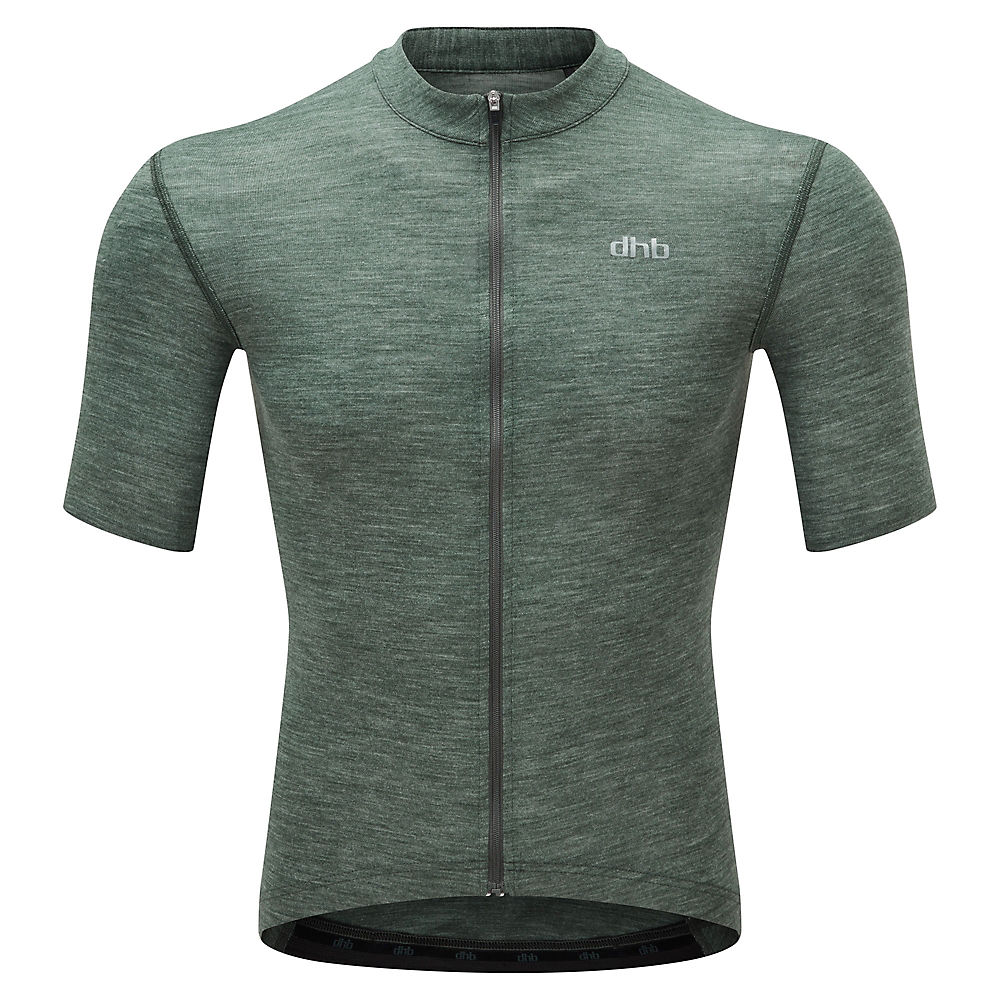 dhb Merino Ultralight Short Sleeve Jersey - Vert, Vert
