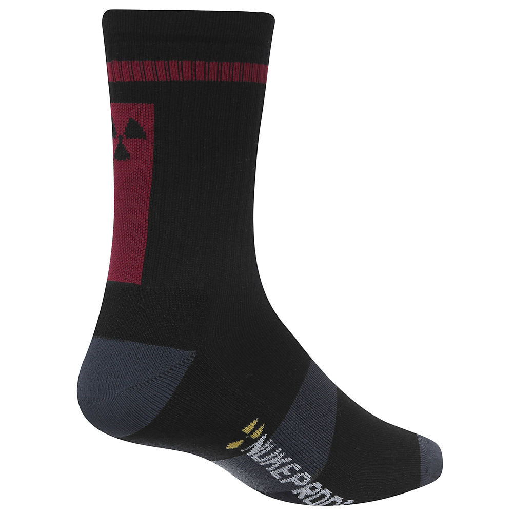 Nukeproof Blackline Sock - Noir/Rouge - S/M, Noir/Rouge