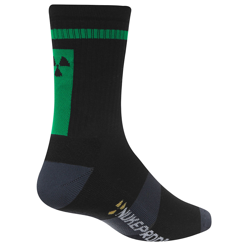 Nukeproof Blackline Sock - Noir-Vert - L/XL/XXL, Noir-Vert